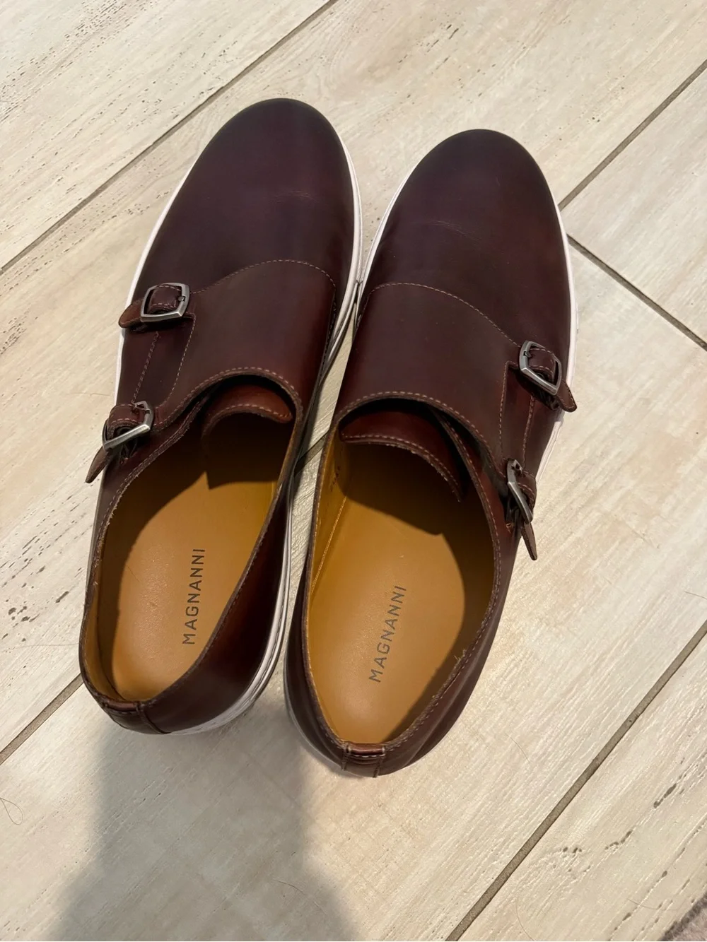 Magnanni Double Monk Leather Sneakers